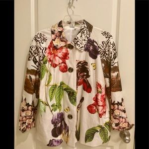 Floral lightweight coat